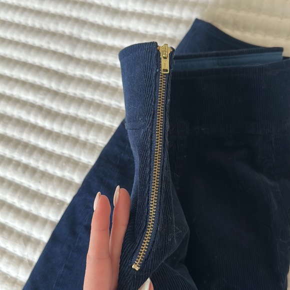 Blue Corduroy Mini Skirt Jcrew size 2 - Picture 2 of 3
